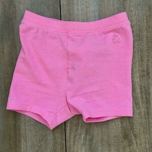 GAP Pink Baby Knit Shorts with Logo Print